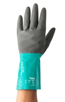 Chemikalienschutzhandschuhe AlphaTec 58-430 Front Chemikalienschutzhandschuhe AlphaTec 58-430 Front
