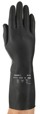 Chemikalienhandschuh AlphaTec 87-104 Latex dick