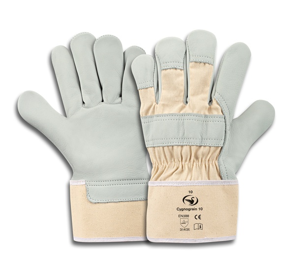 Lederhandschuh Cygnograin 10 Narbenleder Front