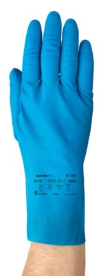 Lebensmittelhandschuh AlphaTec 87-195 Front Latex