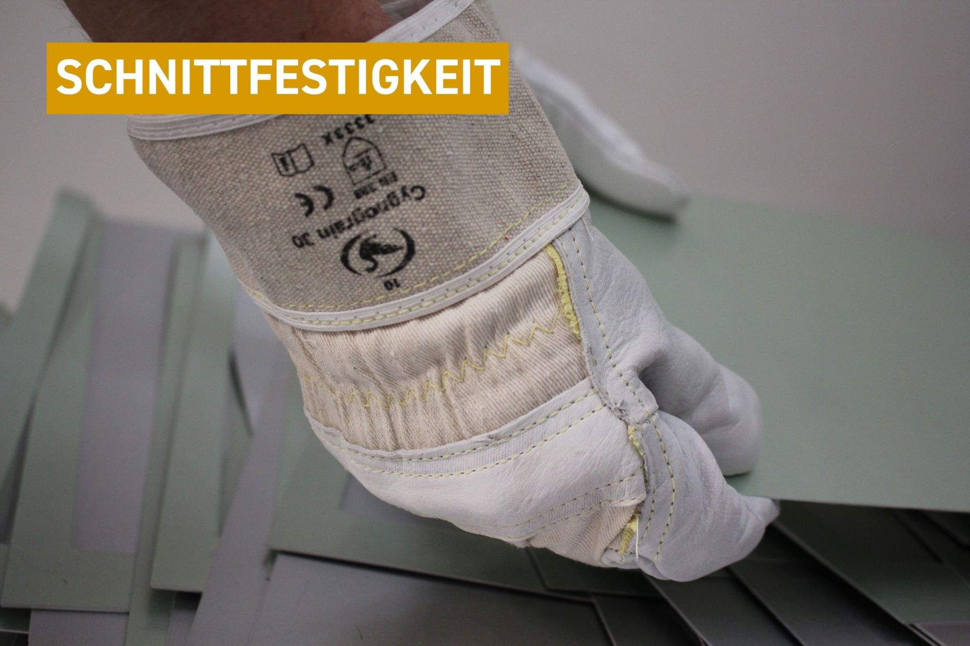 Schnittfestigkeit nach EN 388:2016