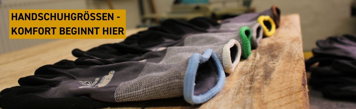 Banner zum Thema Handschuhgrößen